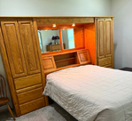 Bedroom armoires as shown.<br/>Free solid storage