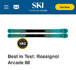Skis - Rossignol Arcade 88 (2025), 162 cm, with Look SPX13 bindings