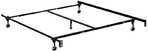 Sturdy Metal Bed Frame, adjustable to fit a double or queen bed set.
