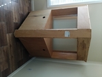 Corner TV Stand Oak