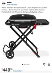 Weber portable gas grill<br/>Weber portable gas grill﻿
