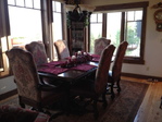 Solid hardwood table  High-end Luxury Dining Room Set