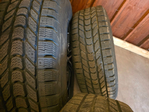 Set of 4 Mounted and Balanced Rivian Snow Tires & Rims - New Condition