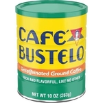 Five 10 oz. cans of Cafe Bustelo Espresso Decaf Coffee.