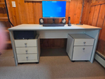 Desk with File Cabinets<br/>Desk with File Cabinets