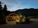 Basalt co<br/>Log cabin in Ruedi