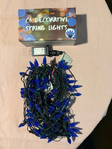 Holiday lights, blue, 2 strings.