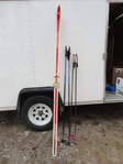 Fischer 210 X-Country Skis with Poles