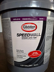 5 gallon Glidden Speedwall Interior Latex Eggshell Paint.
