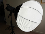 GVM G100W Bi-Color LED Monolight with Lantern Globe Softbox<br/>GVM Monolight with Lantern Globe Softbox