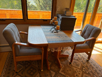All Wood Bedroom Set + Dining Set, Sleeper Sofa, etc.