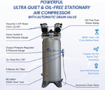 Industrial Grade Air Compressor<br/>4 HP of Quiet Power That Never Quits!