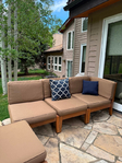Pottery Barn Outdoor Teak Sectional