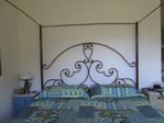 Bed<br/>King Size Cast Iron Canopy Bed
