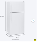 Whirlpool Refrigerator White (Model WRT314TFDW  <br/>Retail $500-$750. Asking $300/best