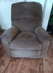 Ashley Recliner. Loveseat couch. Claw foot antique oak dresser. Antique princess cane chair. Custom whimsical  3 level corner shelf.