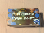 Holiday lights, blue, 2 strings.