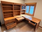 L shaped Desk with Hutch