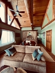 Basalt co<br/>Log cabin in Ruedi