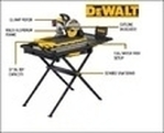 DEWALT Wet Tile Saw 10" w/Stand<br/>Hey Tile Contractors, cut your time in half!
