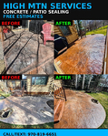High Mtn Services LLC<br/>Patio & Concrete Sealing/Restoration